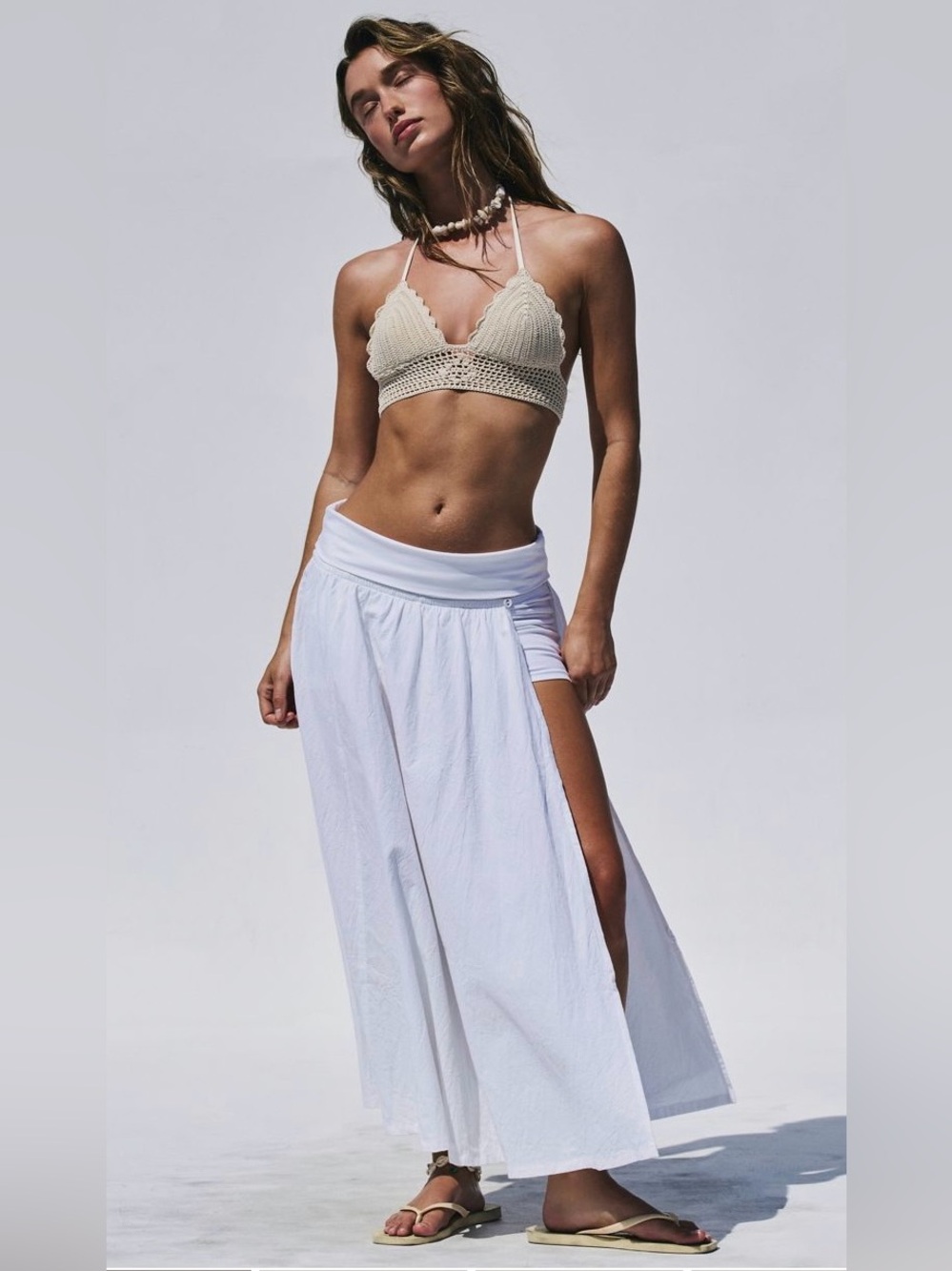 Free People free-est Collection ~ Monae Convertible Cotton Midi Skirt ~XS~ *NWT*